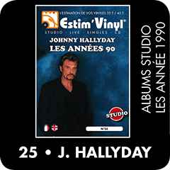 argus vinyl johnny hallyday, albums cotés johnny hallyday 1990, www.estimvinyl.com