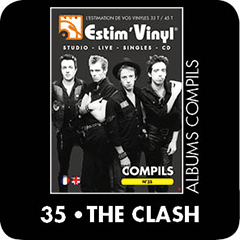 The Clash, estimation vinyl, Discographie compilation cotée The Clash,www.estimvinyl.com
