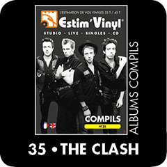 THE CLASH, estimation vinyle 33 tours et 45 tours, cote albums 33 tours et 45 tours,