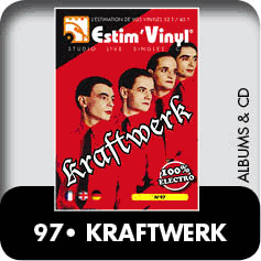 Kraftwerk, Kraftwerk 2, Ralf & Florian, Autobahn, Radio-Aktivität (Radio-Activity), Trans Europa Express, Die Mensch·Maschine (The Man Machine), Computerwelt (Computer World), Electric Cafe (Tecno Pop), The Mix, Tour De France Soundtracks, Minimum-Maximum - LIVE, www.estimvinyl.com