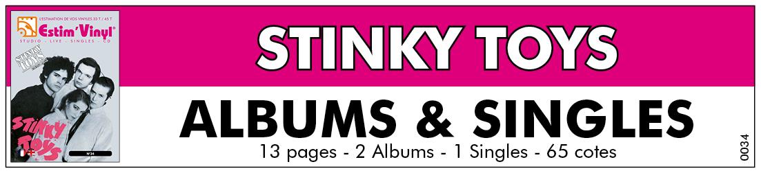 Retrouvez la discographie cotée de Stinky Toys, discographie cotée vinyles studio Stinky Toys, album studio Stinky Toys, valeurs des vinyles 33 tours de Stinky Toys, cote vinyles 33 tours de Stinky Toys, albums studio et live Stinky Toys, cote vinyles 33 tours deStinky Toys, Plastic Faces, Stinky Toys, Boozy Creed, Driver Blues, www.estimvinyl.com.