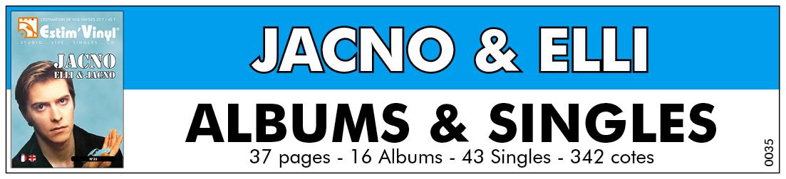 Discographie Jacno, Discographie cotée Jacno, Discographie Elli Meideros, discographie elli et jacno, albums jacno, vinyles jacno et elli meideros