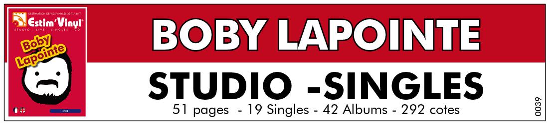 Retrouver la cote des vinyles de Boby Lapointe, discographie Boby Lapointe, estimation vinyles Boby Lapointe