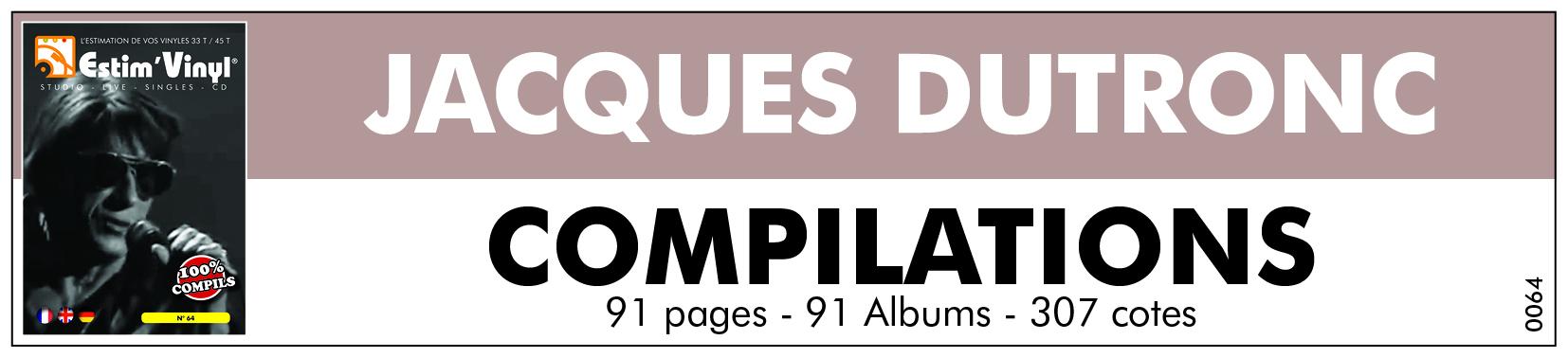 Jacques Dutonc, l'estimation des albums compilation de Jacques Dutronc, la valeur des compilations de Jacques Dutronc, prix compilations Jacques Dutronc, www.estimvinyl.com