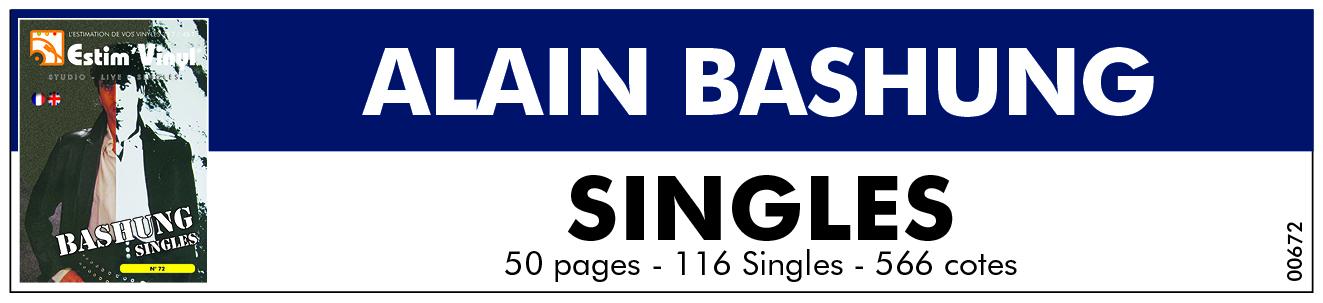 Alain Bashung, la valeur des singles de Bashung, la cote des singles de Bashung, www.estimvinyl.com